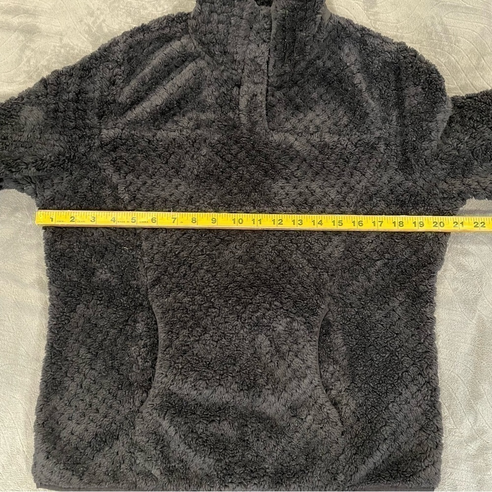 Marika Allie Plush Fleece Mockneck Pullover Jacket Sweatshirt Small Black Sherpa - Picture 8 of 8